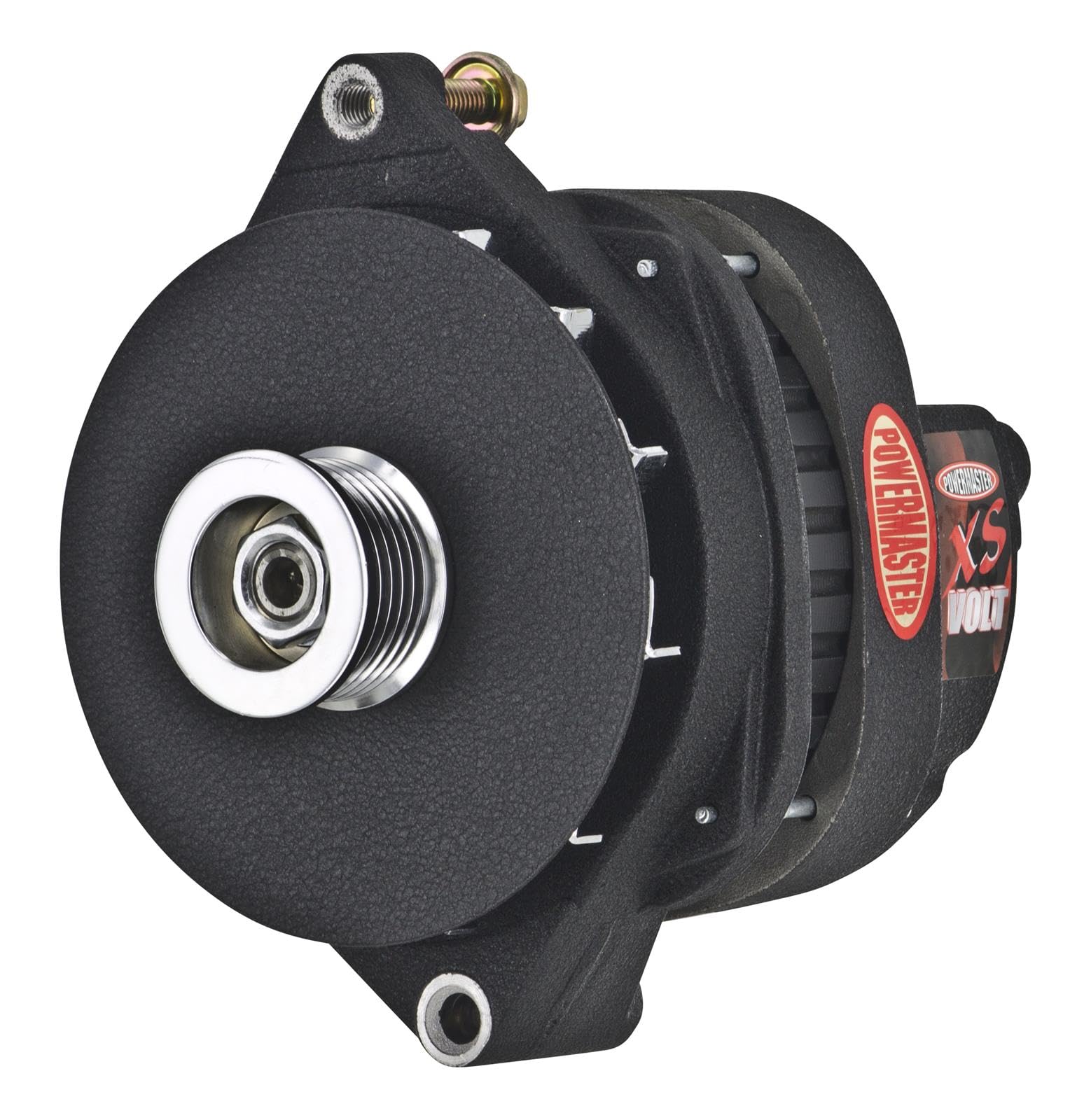 Alt GM CS144 Powermaster Black Wrinkle 300A XS Volt™ 6 grv Pulley Note:Competition Only-Not for Street Use