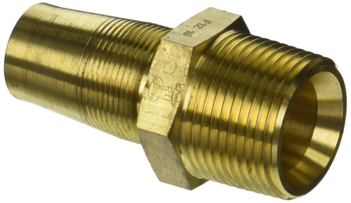 Gates Field Attachable 16C5-16RMPB for C5C, C5D and C5M Hose, Male Pipe NPTF, 30 Cone Seat, Brass, 7/8" ID, 2.91"