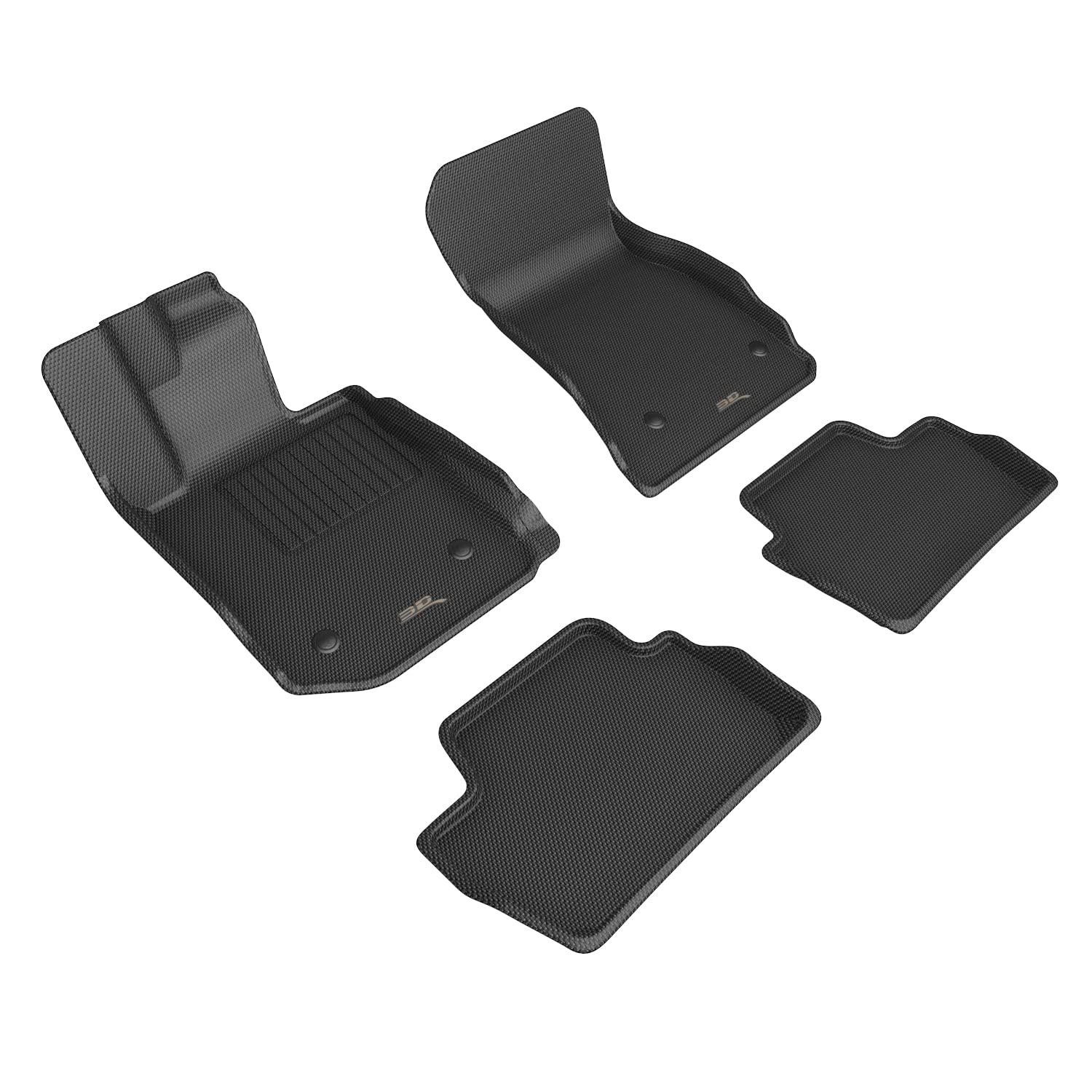 3D MAXpider Kagu Custom Fit Floor Mat (Black) Compatible with BMW 2 Series Coupe (G42) A/T Only 2022-2026 - Full Set
