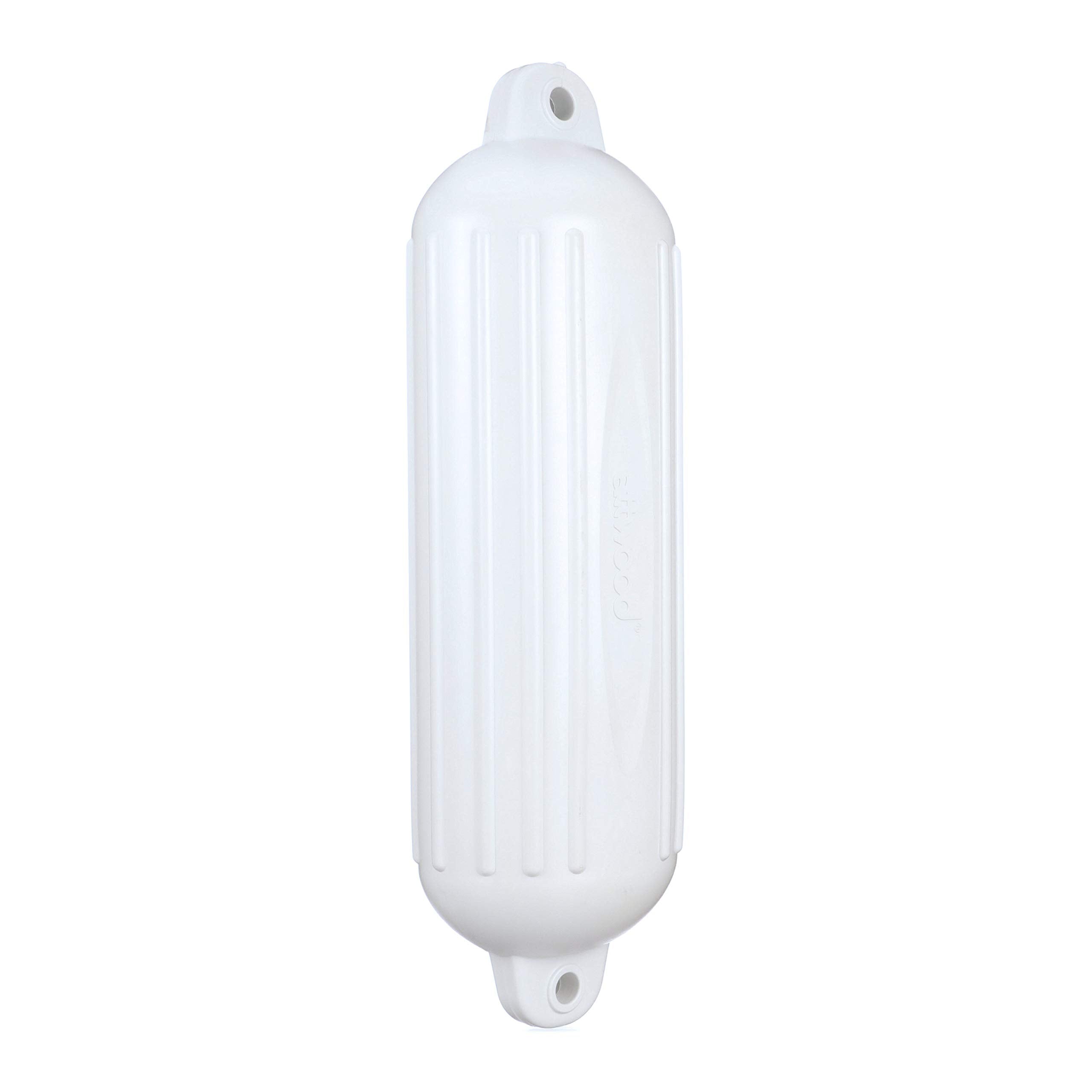 Attwood Softside 9358-1 UV-Resistant Marine Oval Mooring Fender, White, 8-Inch x 28-Inch