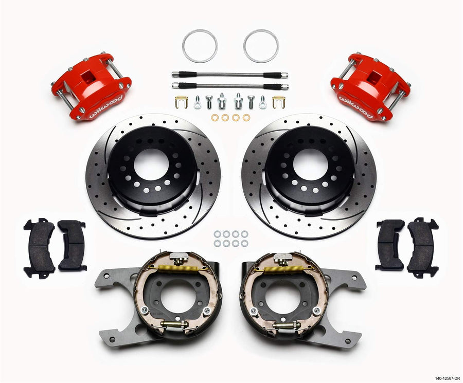 P/S D154 Kit, Drilled-Red