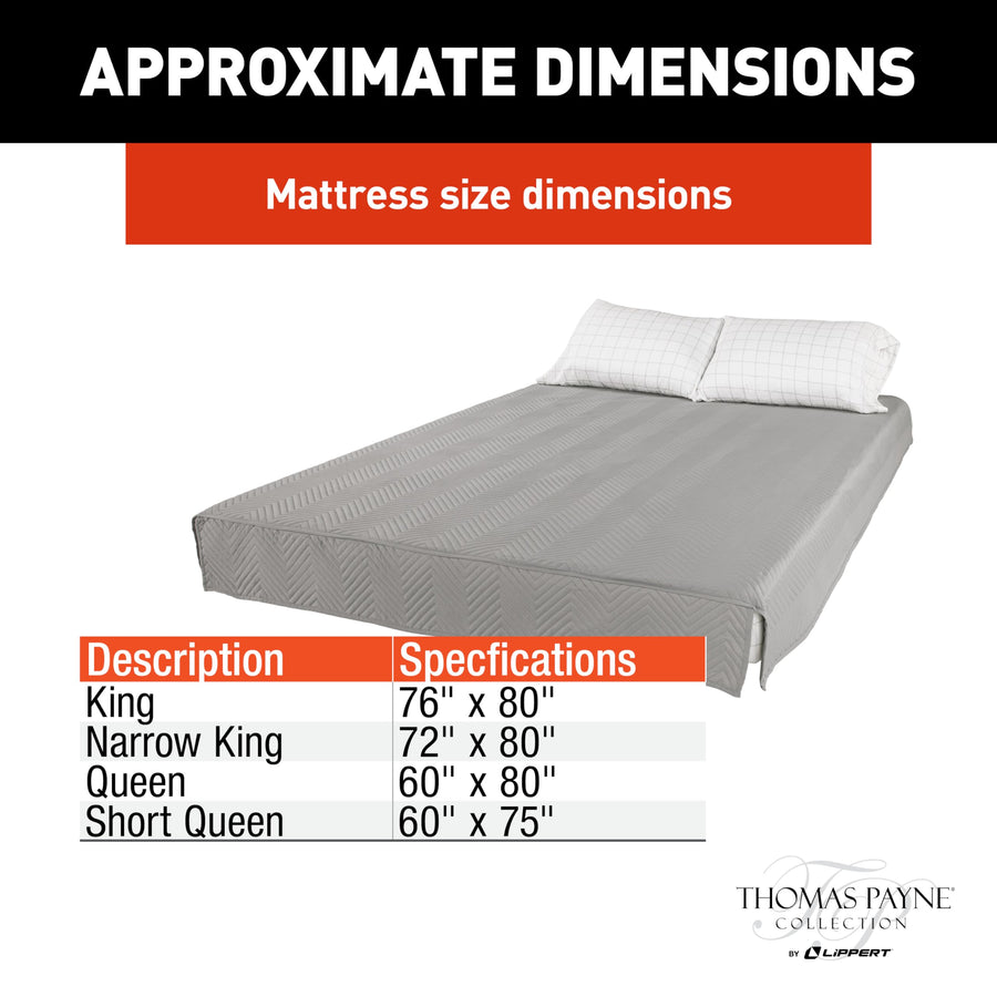 RV Bedding Set Easy Zzzs™ - Queen, Grey
