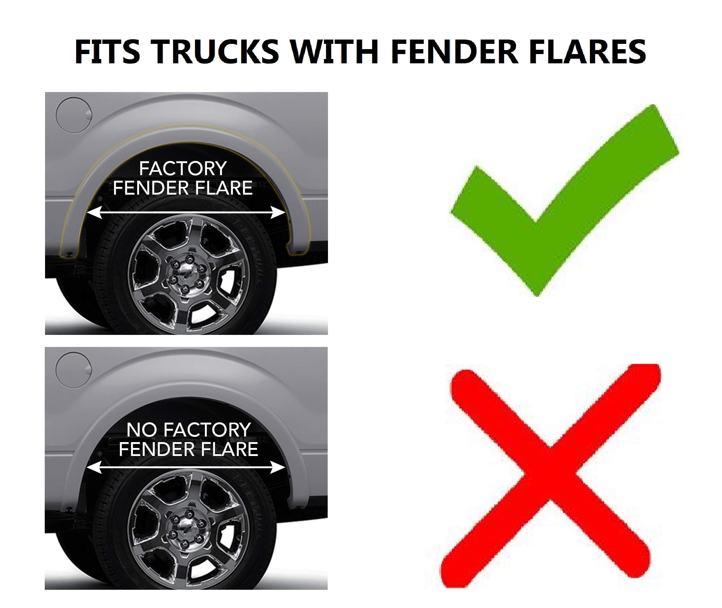 Rear Mud Guards - Husky Liners | 2015-2020 Ford F-150 w/OEM Fender Flares, Rear Set - Black, 2 Pc. | 59451
