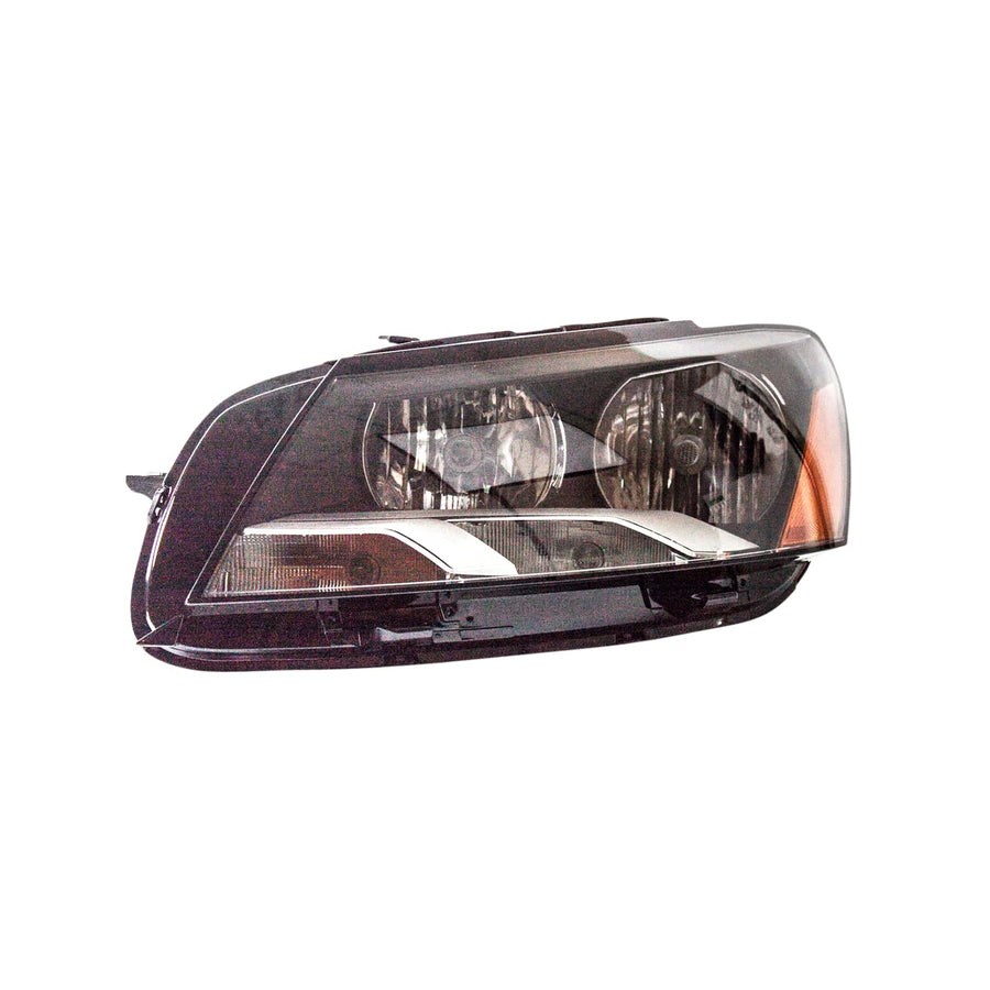Left TYC Headlight Assembly Compatible with 2012-2015 Volkswagen Passat