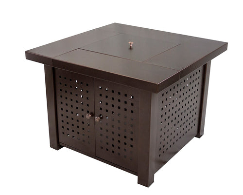 Eden Square Gas Fire Pit Table, Pleasant Hearth OFG418T, 38"