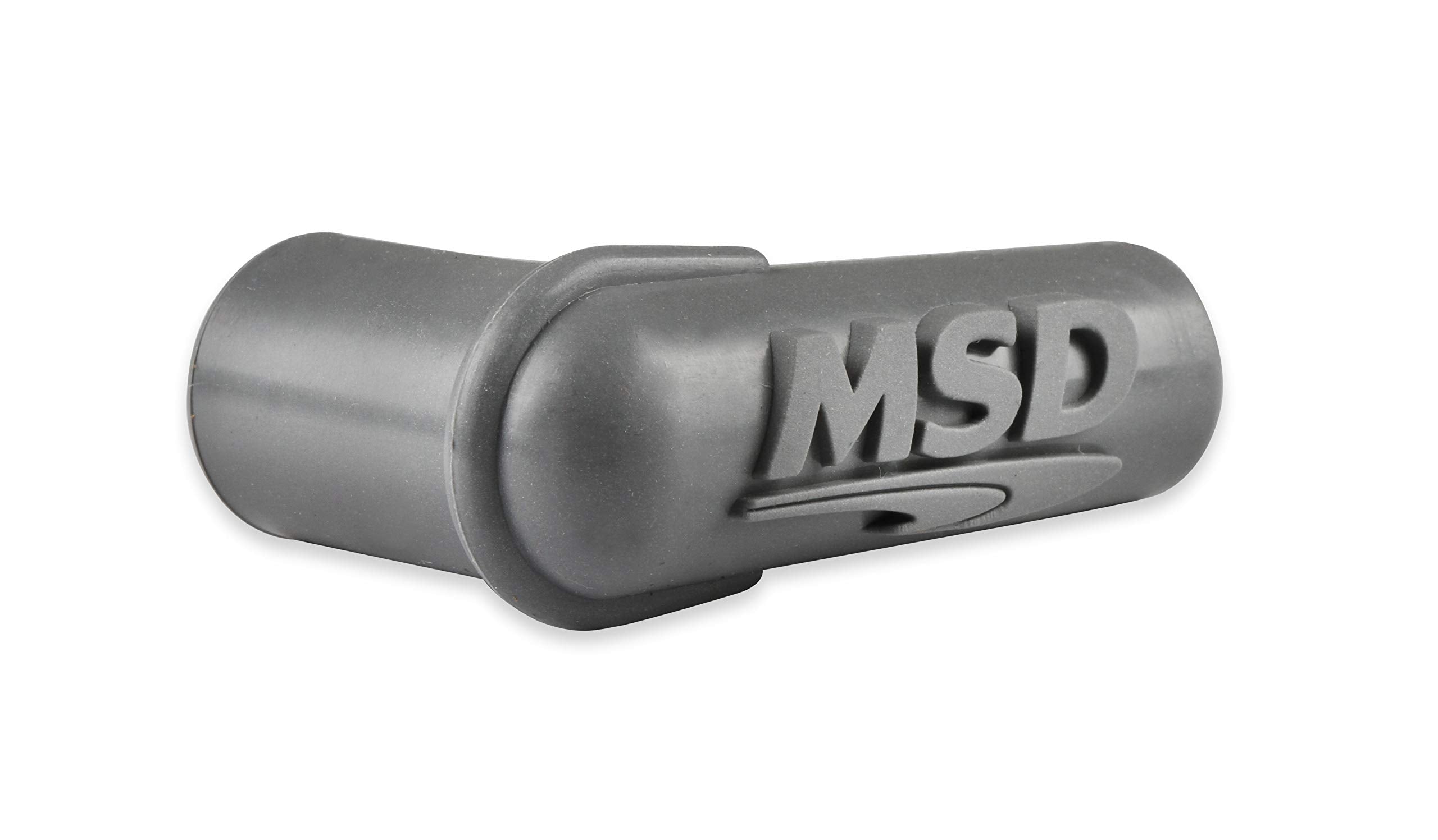 34514 MSD Boots, 90 Degree Logo Spark Plug, Gray Silicone 50EA