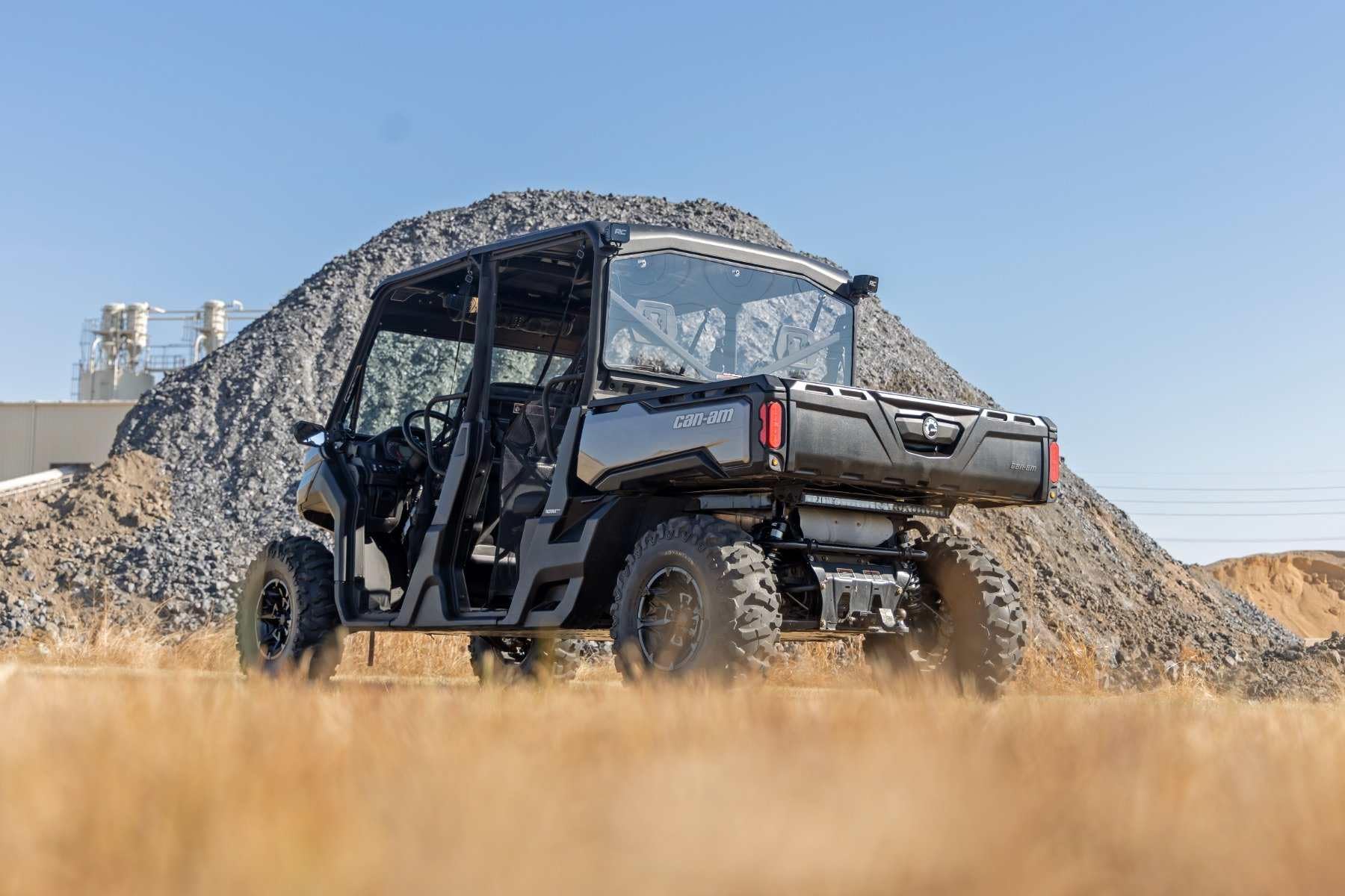 Rough Country Rear Panel Cab for Can-Am Defender HD 8/HD 9/HD 10 - Scratch Resistant, Easy Install