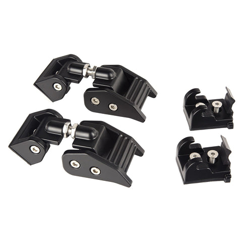 Hood Catch Kit, Black | Rugged Ridge | 11210.11 | Fits 2007-2018 Jeep Wrangler JK