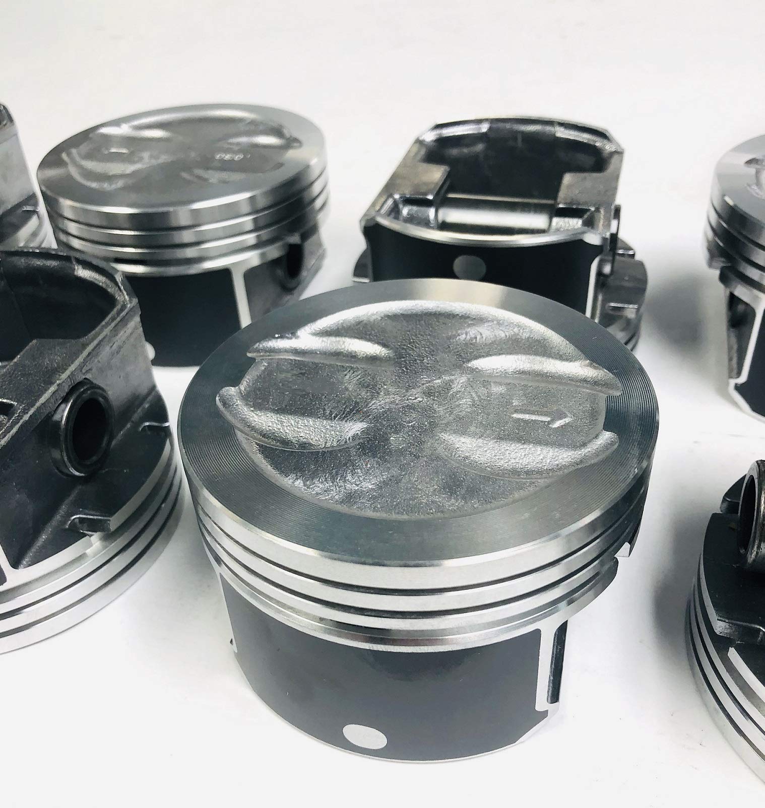 Pistons Silvolite compatible with 1996-01 Chevy 5.7 5.7L 350 Vortec Hypereutectic Coated Skirt Set of (8) STD 4.00" Bore Diameter