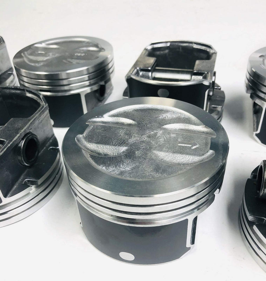 Pistons Silvolite compatible with 1996-01 Chevy 5.7 5.7L 350 Vortec Hypereutectic Coated Skirt Set of (8) STD 4.00" Bore Diameter