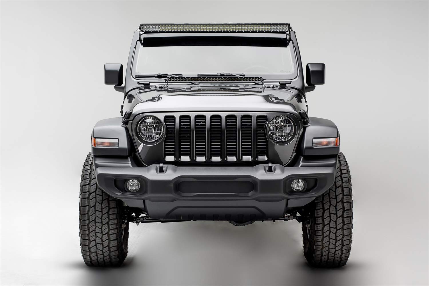 Jeep JL, Gladiator T-REX Front Roof LED Kit with (1) 50 Inch LED Straight Double Row Light Bar - PN #Z374831-KIT