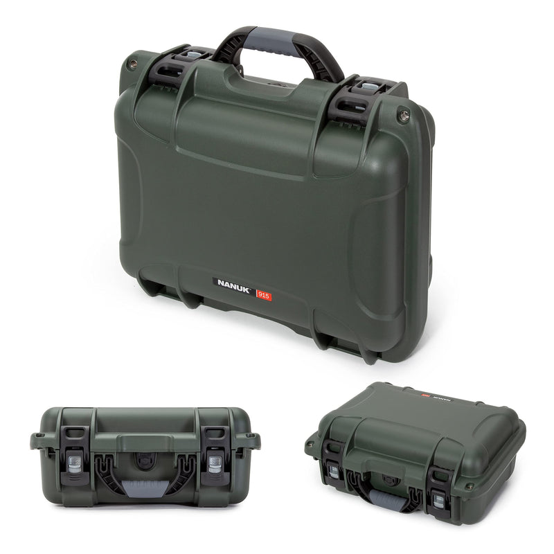 Waterproof Hard Case Nanuk 915 with Foam Insert for DJI Mavic 3 & Mavic 3 Classic - Olive