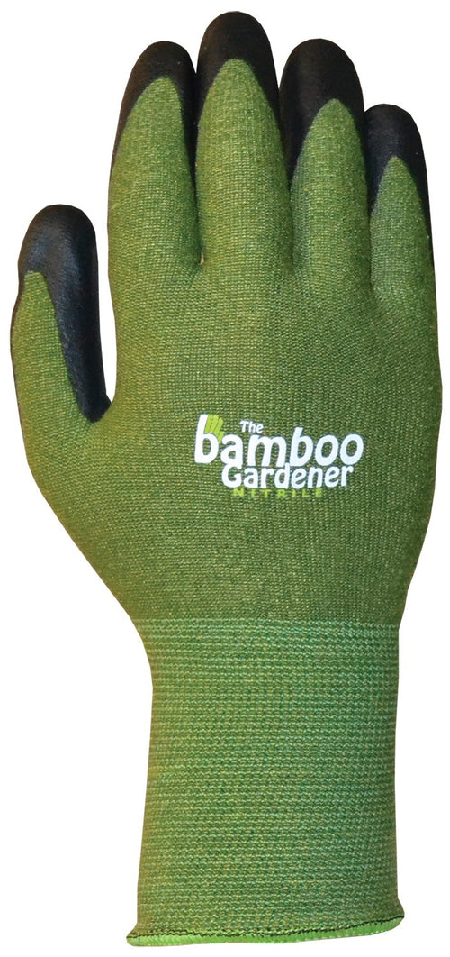 Bamboo Gardener™ Gloves Bellingham® - Large - Nitrile Palm - Green
