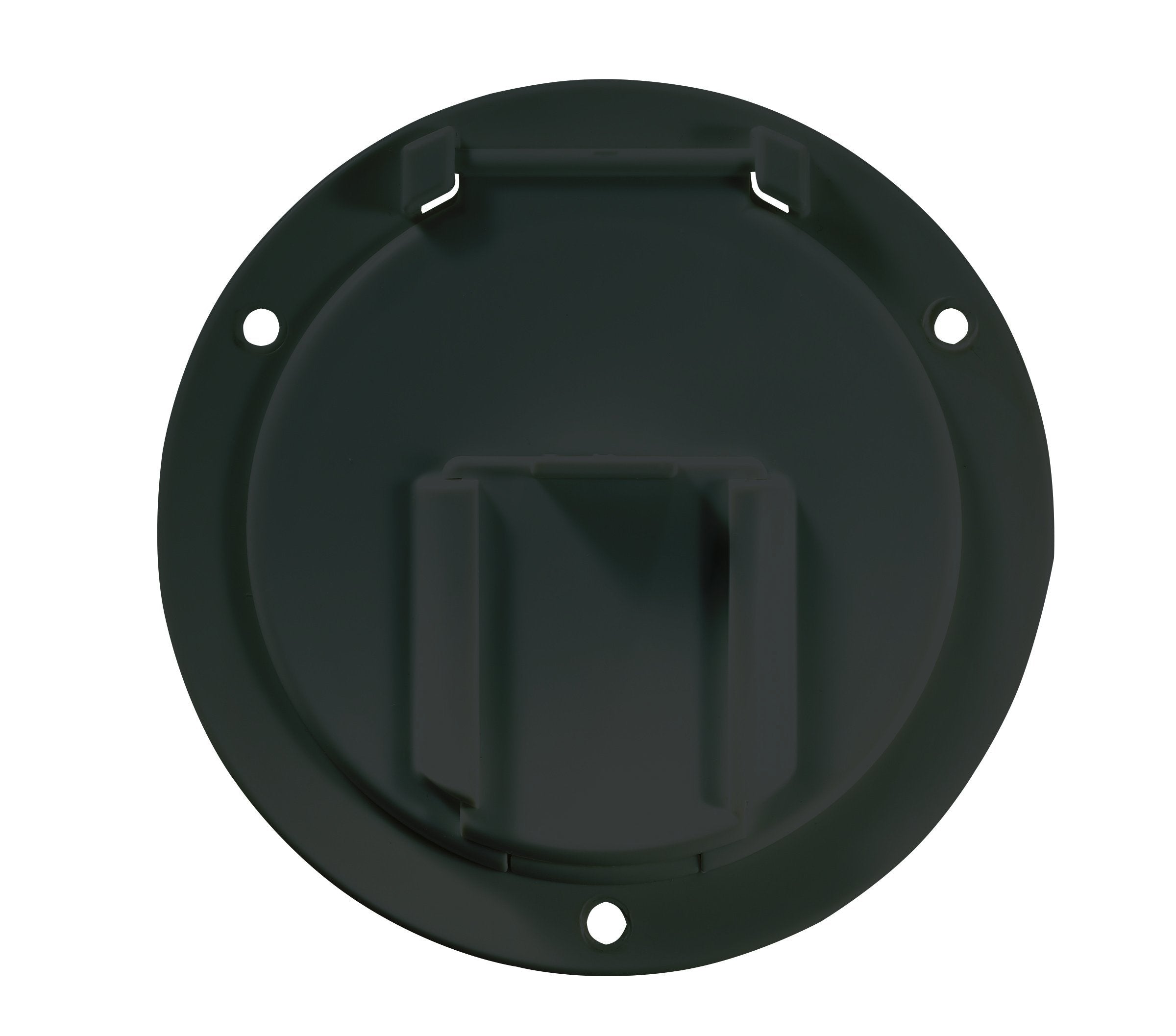 Round RV Designer B133, Electrical Cable Hatch, Low Profile, 4.6 inch Diameter, Black