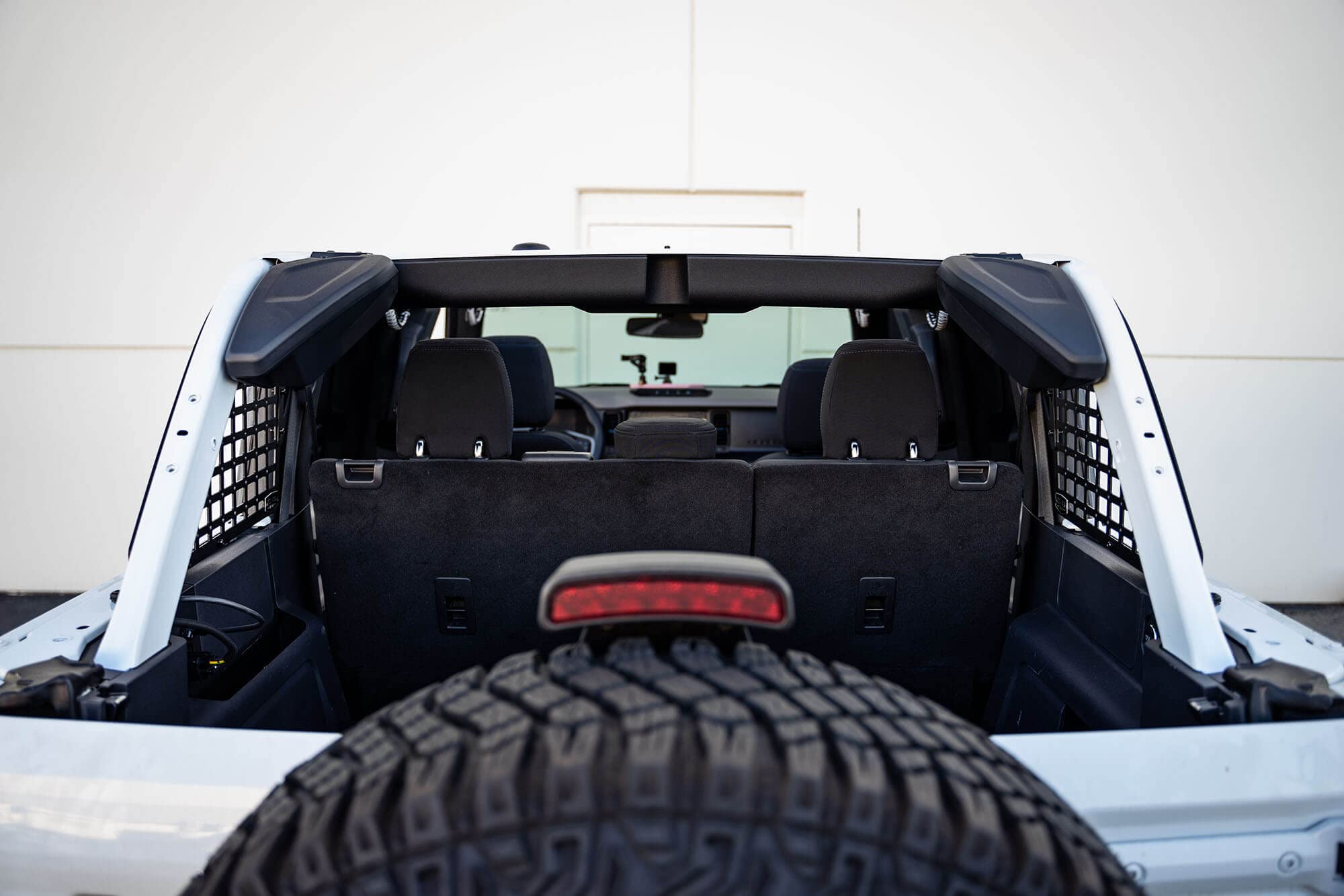 Rear Window Molle Panels DV8 Offroad for 2021-2025 Ford Bronco 4-Door | Includes Passenger & Driver Side Panels | Mount Molle Bags, Med Kits, Tools, & Other Accessories | Run with or Without Hardtop