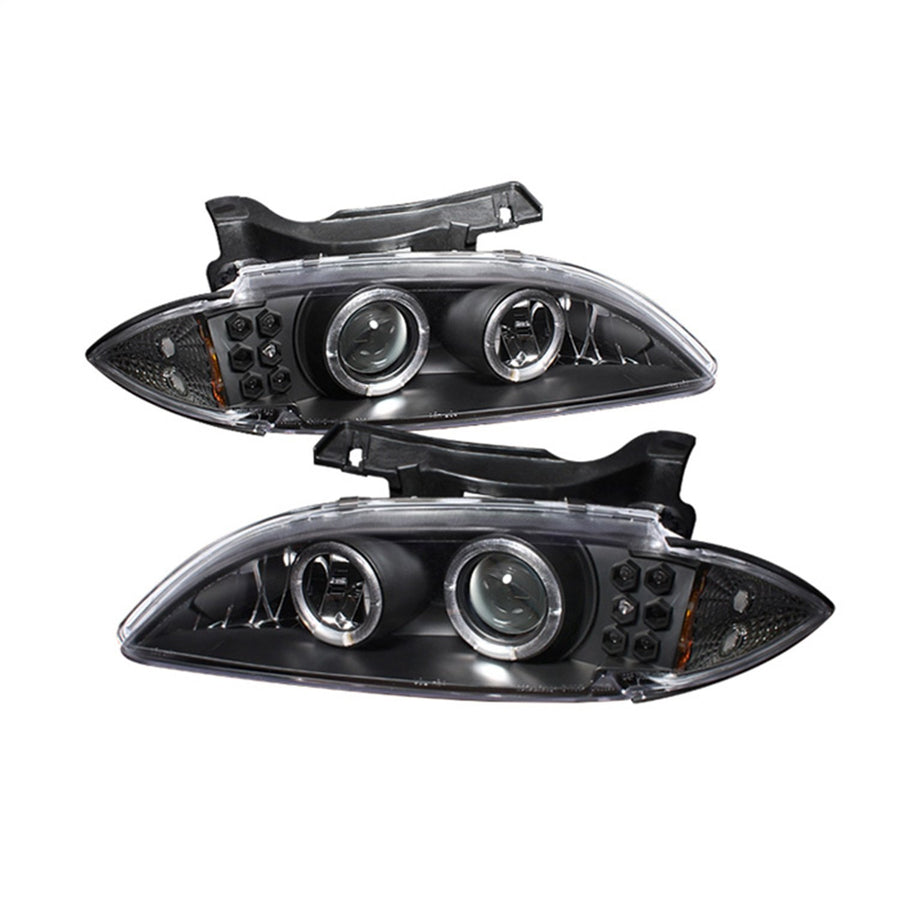 5009265 Spyder Auto LED Halo Projector Headlights Black/Clear