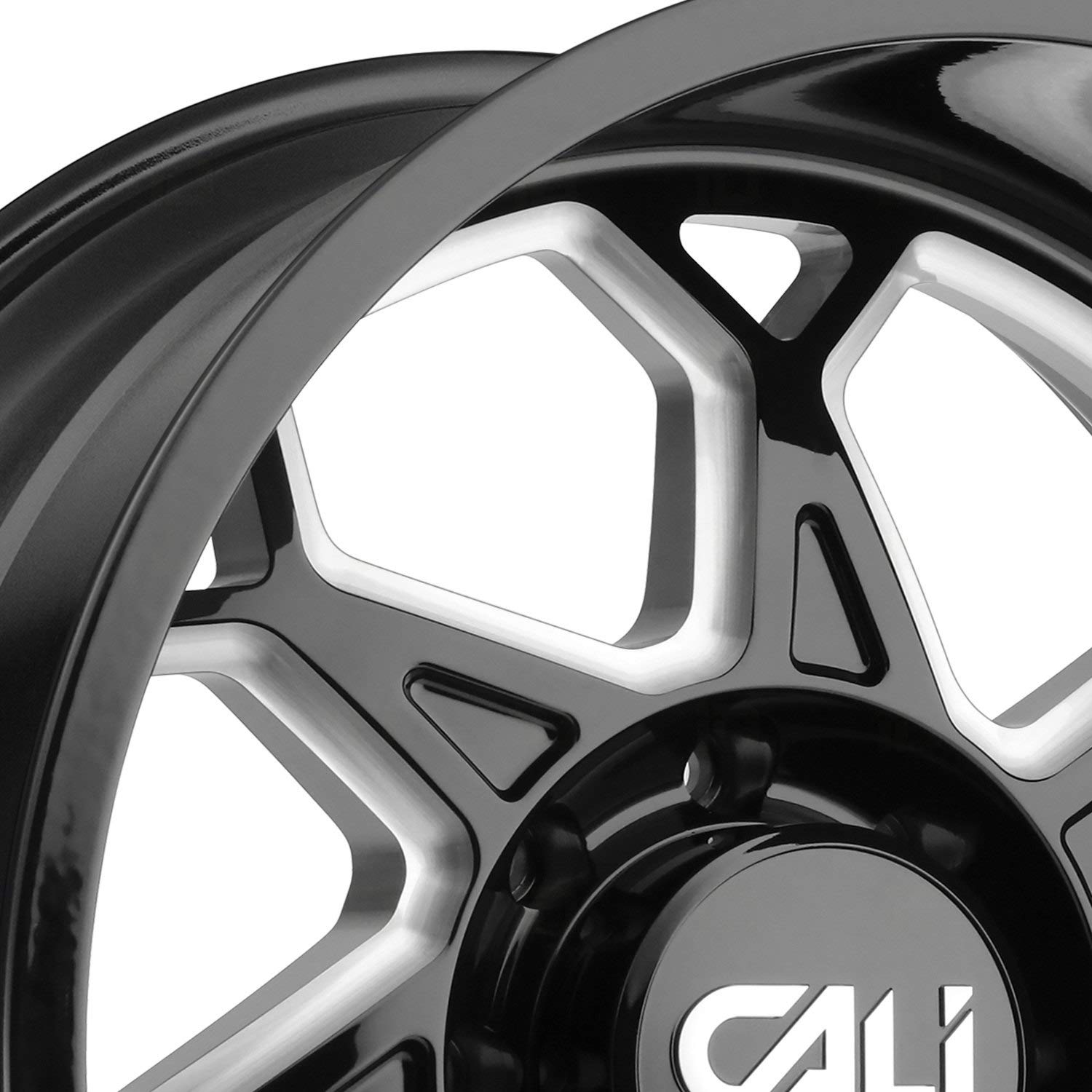 SEVENFOLD CALI OFF-ROAD (9111) 20x9 6x139.7 0et mm GLOSS BLACK/MILLED SPOKES wheel