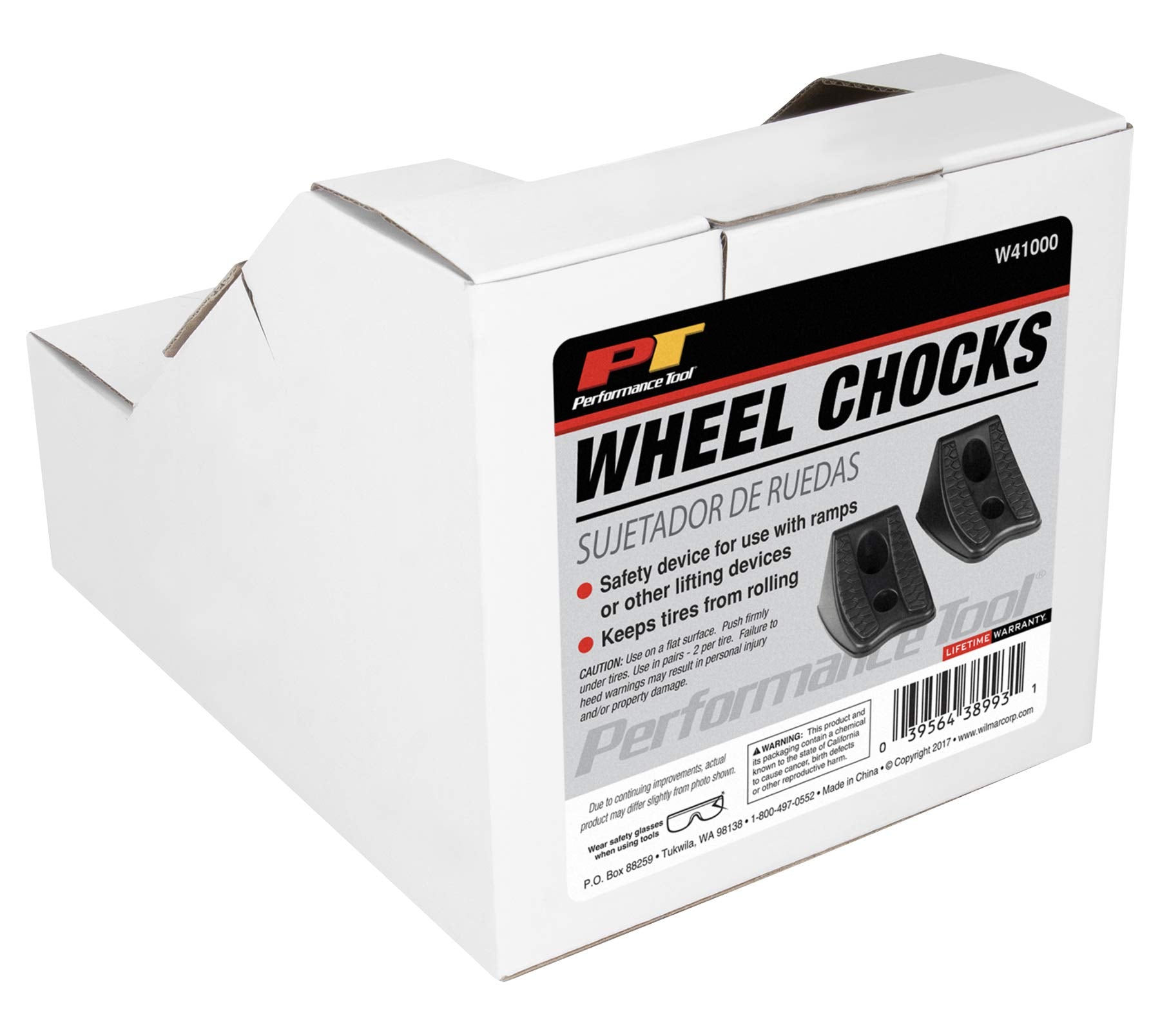 Tire Stop Performance Tool W41000 - Safety Device for Ramps and Lifting Devices to Prevent Tire Rolling