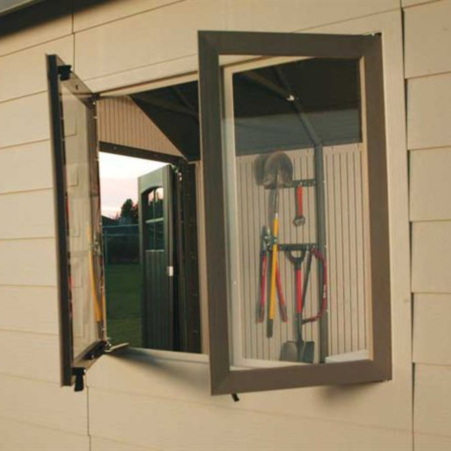 60 Inch LIFETIME 6426 Extension Kit for 11 Foot Sheds, 2 Windows Included, Desert Sand
