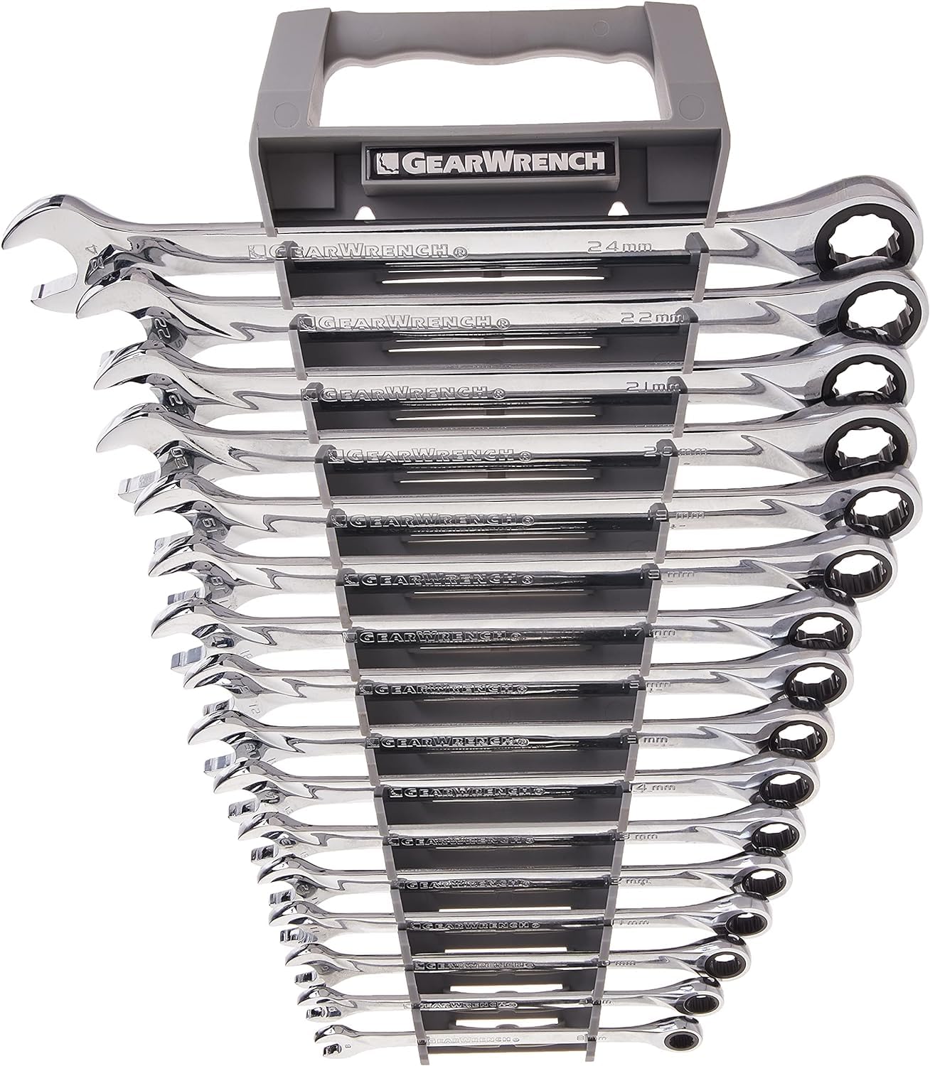 XL GEARWRENCH Ratcheting Combination Metric Wrench Set 16 Pc., 12 Point - 85099