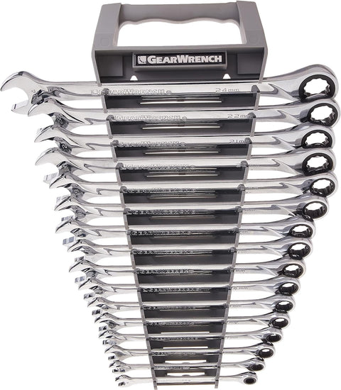XL GEARWRENCH Ratcheting Combination Metric Wrench Set 16 Pc., 12 Point - 85099