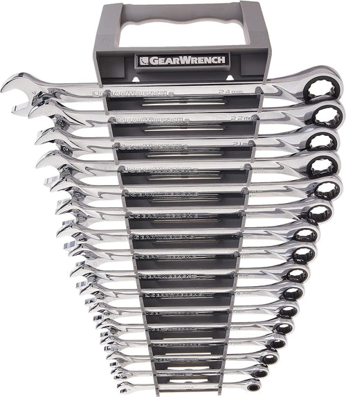 XL GEARWRENCH Ratcheting Combination Metric Wrench Set 16 Pc., 12 Point - 85099