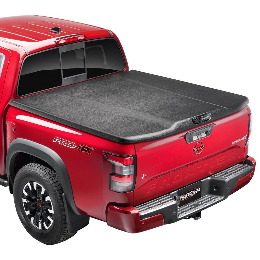 One-Piece UnderCover Elite Truck Bed Tonneau Cover | UC4158 | Fits 2022 Toyota Tundra (w/o Trail Special Edition Boxes) 6' 7" Bed (79")