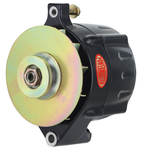 Alt Ford Powermaster Upgrade Black 100A Smooth Look™ 1V Pulley & Baffle 1-Wire
