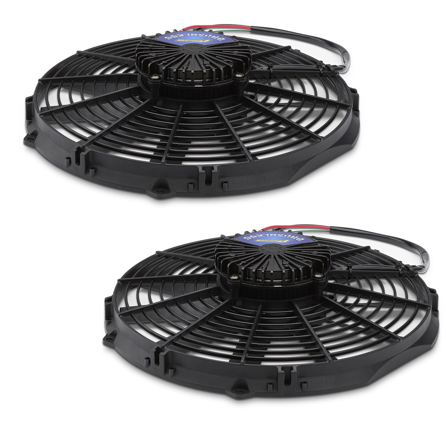 ProForm 13.5" x 12.5" x 3" Electric Cooling Fan, Plastic, 2100 CFM, 12V, 35 dB, Compatible with Radiator & Transmission Coolers