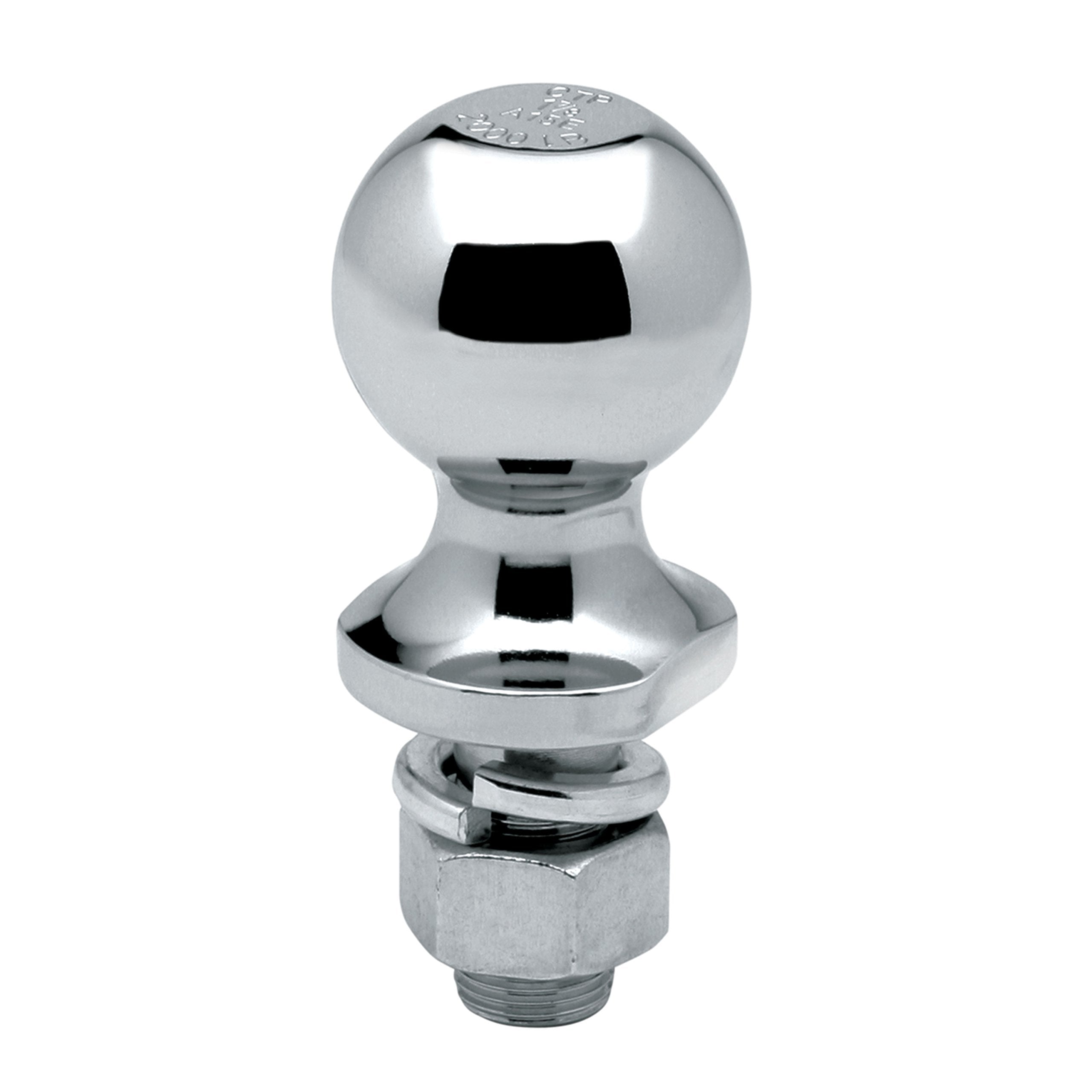Draw-Tite Tow Ready Trailer Hitch Ball, 2 in. Diameter, 7,500 lbs. Capacity, Chrome