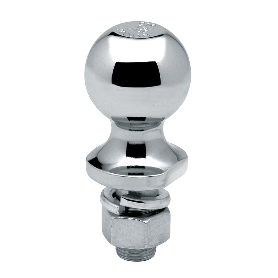 Draw-Tite Tow Ready Trailer Hitch Ball, 2 in. Diameter, 7,500 lbs. Capacity, Chrome