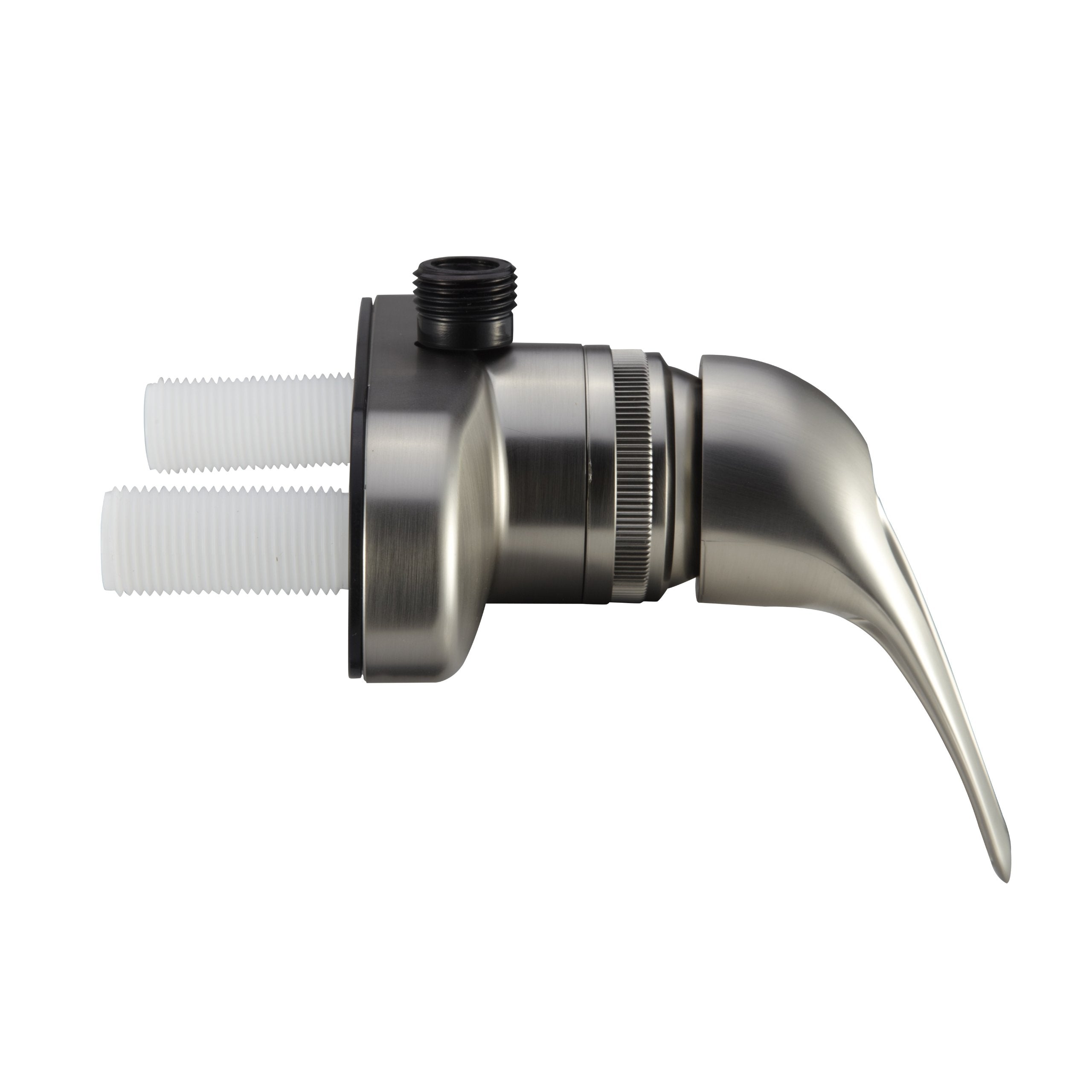 Dura Faucet RV Shower Faucet Single Lever Valve Diverter for Recreational Vehicle, Motor Home, Travel Trailer, Camper, Fifth (5th) Wheel, Towable (Brushed Satin Nickel)