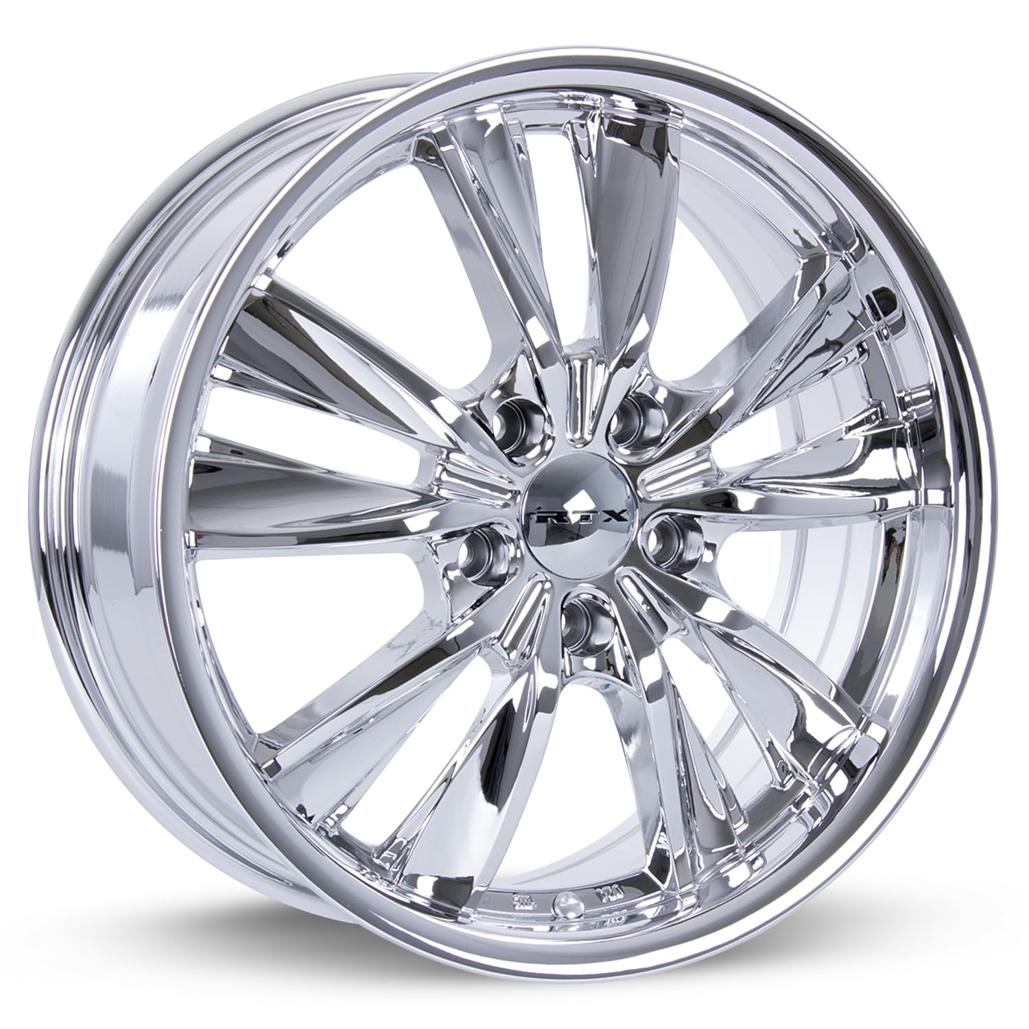 Custom RTX TWIST Wheel - 17x7, 40 Offset, 5x114.3 Bolt Pattern, 73.1mm Hub - Chrome Rim