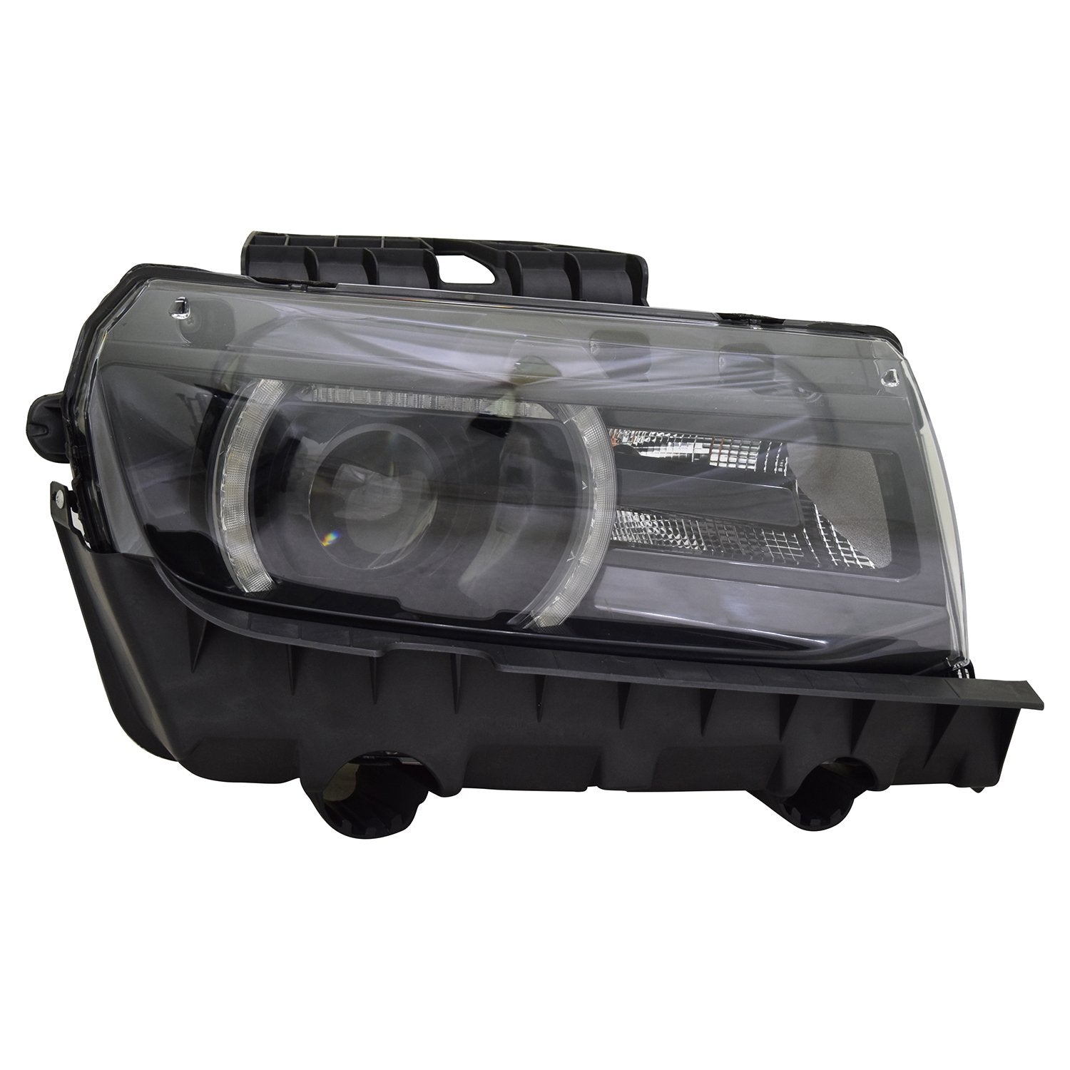 Right TYC Headlight Assembly Compatible with 2014-2015 Chevrolet Camaro