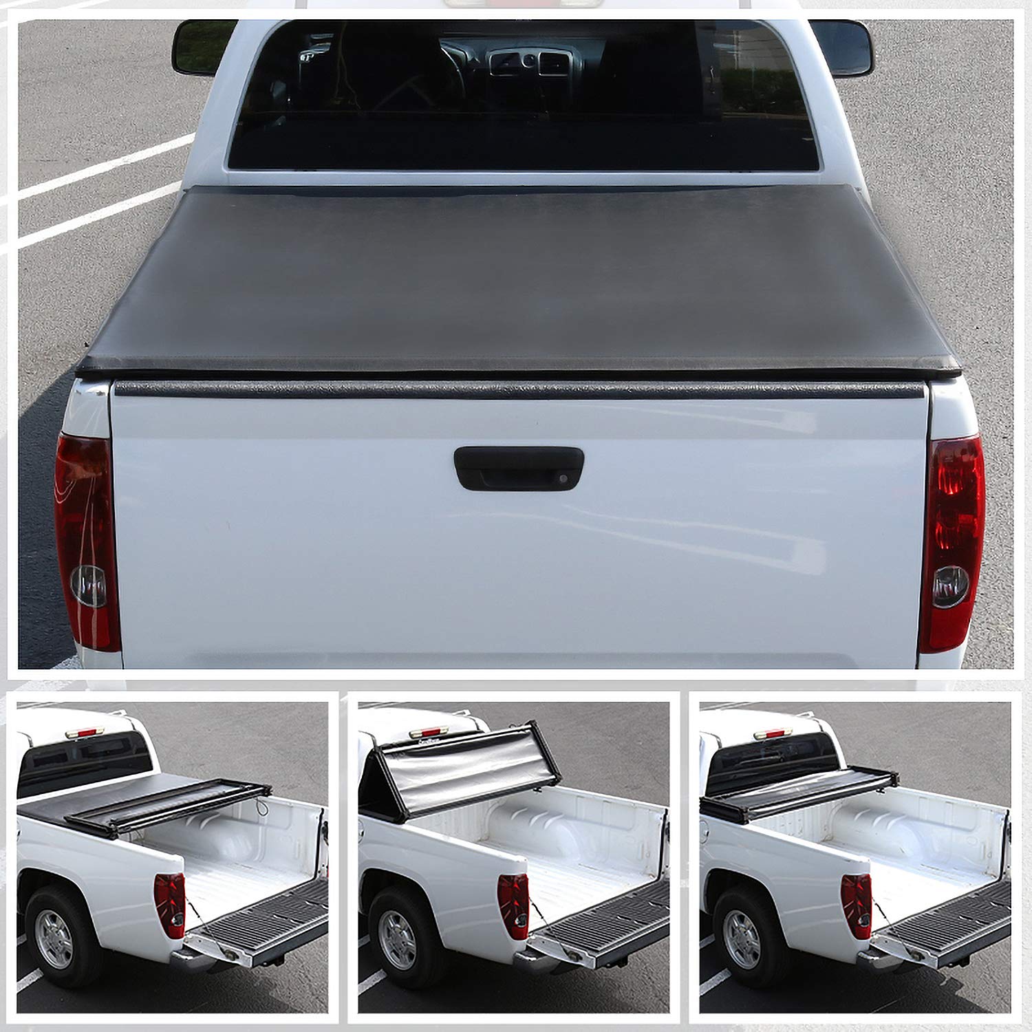 TC3-TAC95-6-MP SPEC-D TUNING 6 Bed Trifold Cover for 89-04 Toyota Tacoma