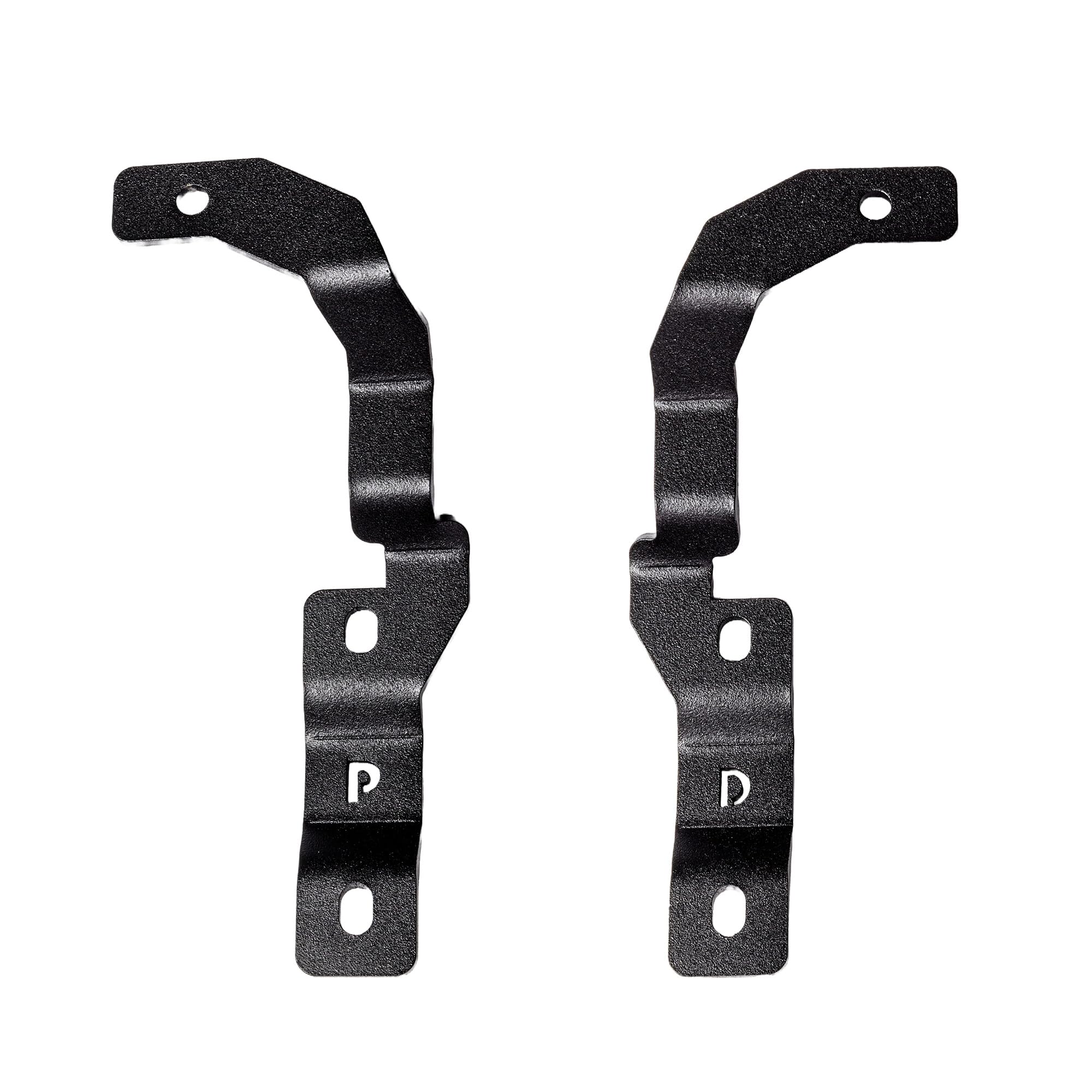 XE Go Rhino Hood Hinge Cube Light Mount | Mild Steel, Textured Black | 732255T | Fits 2015-2022 Chevrolet Colorado