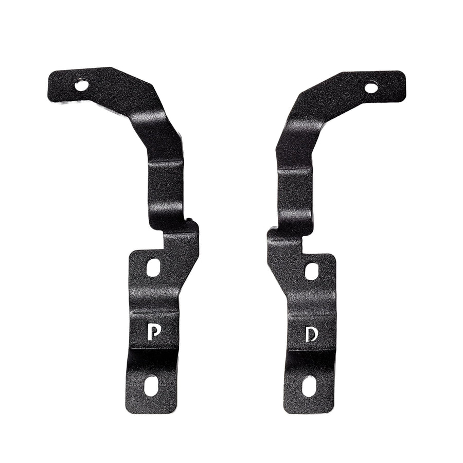 XE Go Rhino Hood Hinge Cube Light Mount | Mild Steel, Textured Black | 732255T | Fits 2015-2022 Chevrolet Colorado