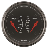 Auto Meter Designer Black 1430 Water Temperature Gauge
