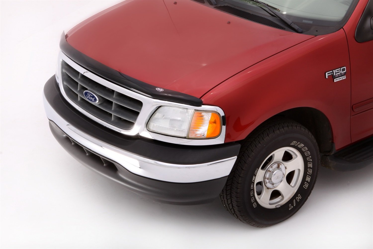 Bugflector Hood Shield / Protector Auto Ventshade [AVS] | Fits 1997 - 2003 Ford F-150 & F-250, 1997 - 2002 Expedition | High Profile Bug Deflector - 1 pc., Dark Smoke | 23454