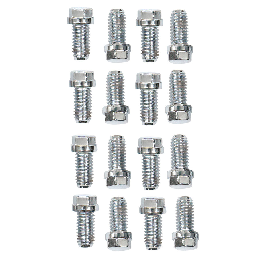 2211G Mr. Gasket Stainless Steel Header Bolts, 3/8-16X3/4 16Pc, Silver