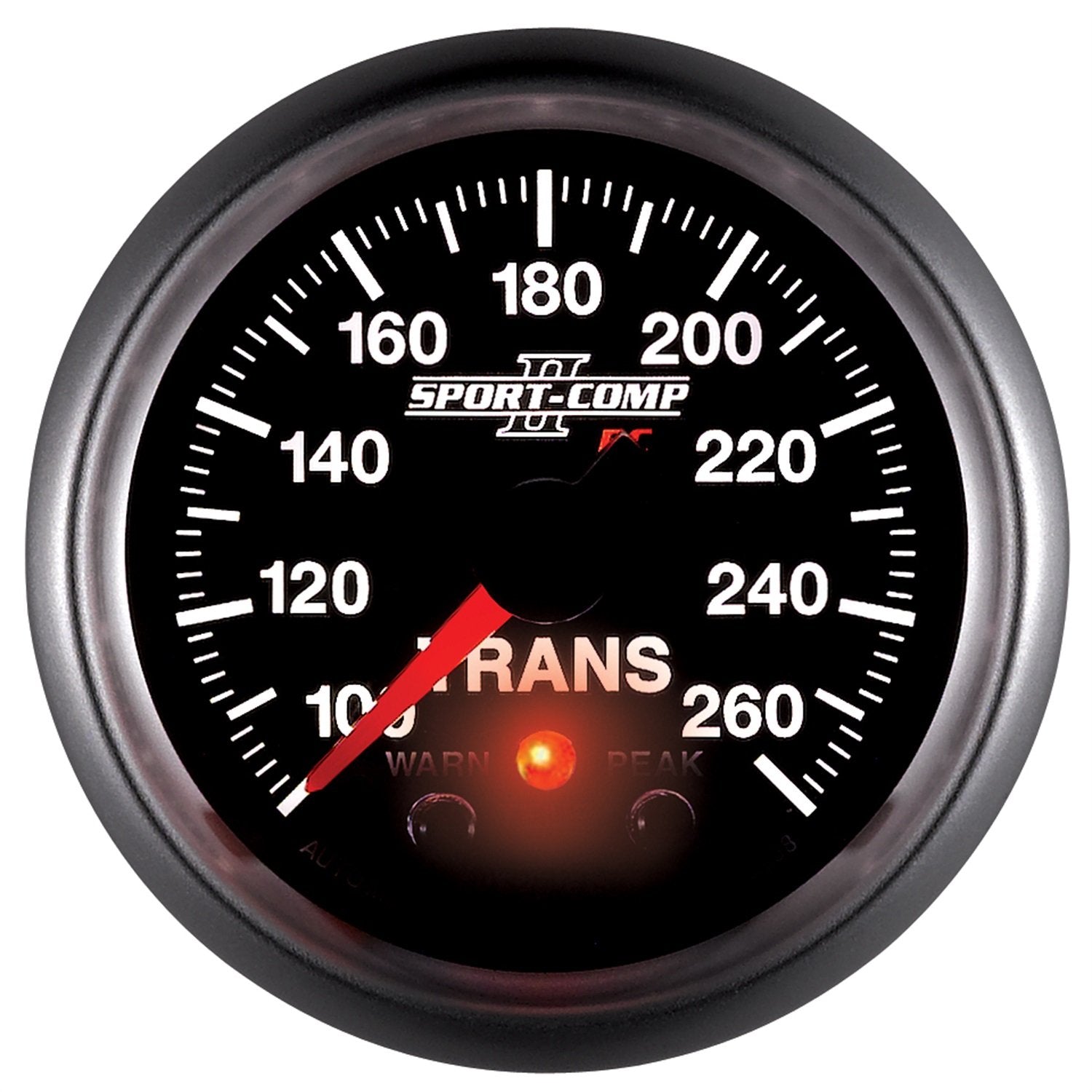 Auto Meter 3658 2-1/16" Full Sweep Electric 100-260 F Transmission Temperature Gauge