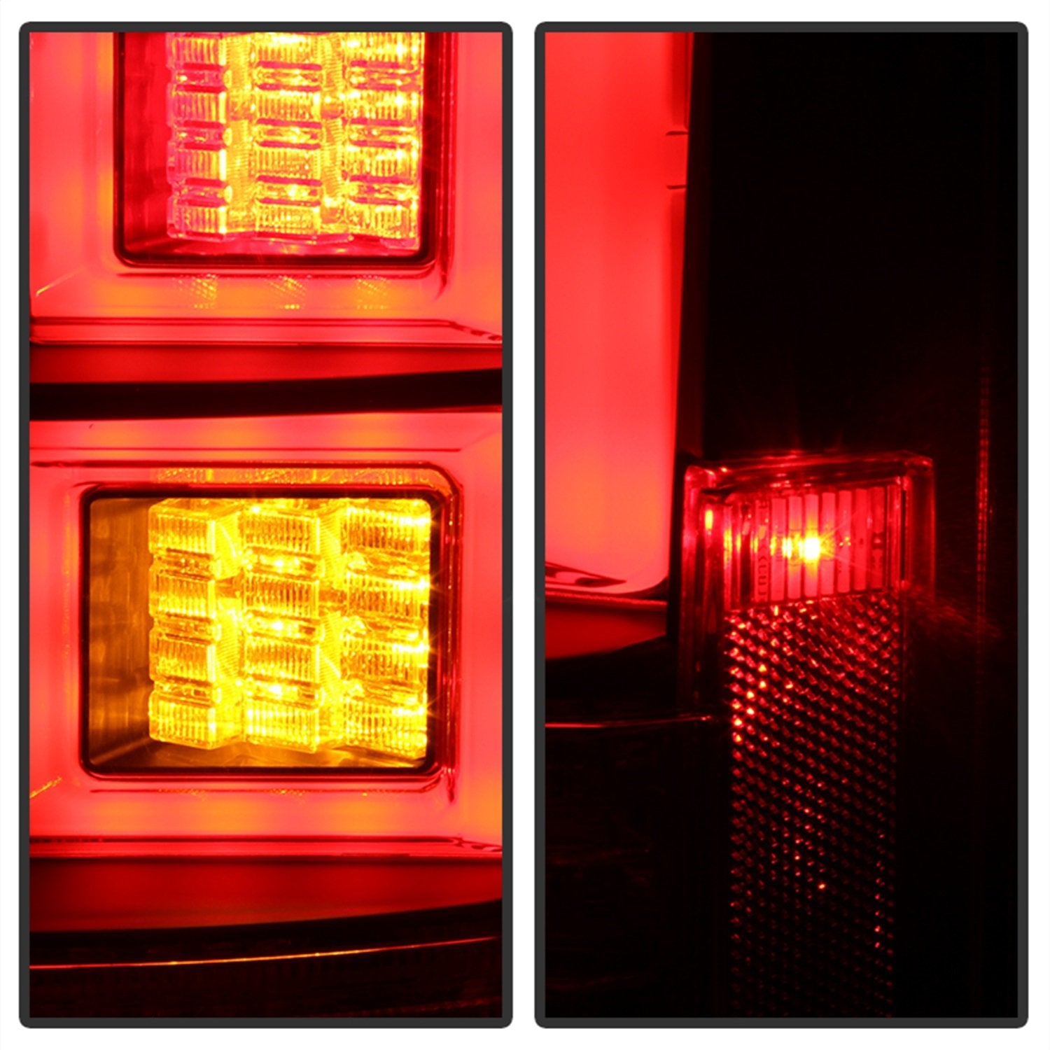 Land Rover Discovery LR4 10-14 Spyder 5080936 Light Bar LED Tail Lights - Black