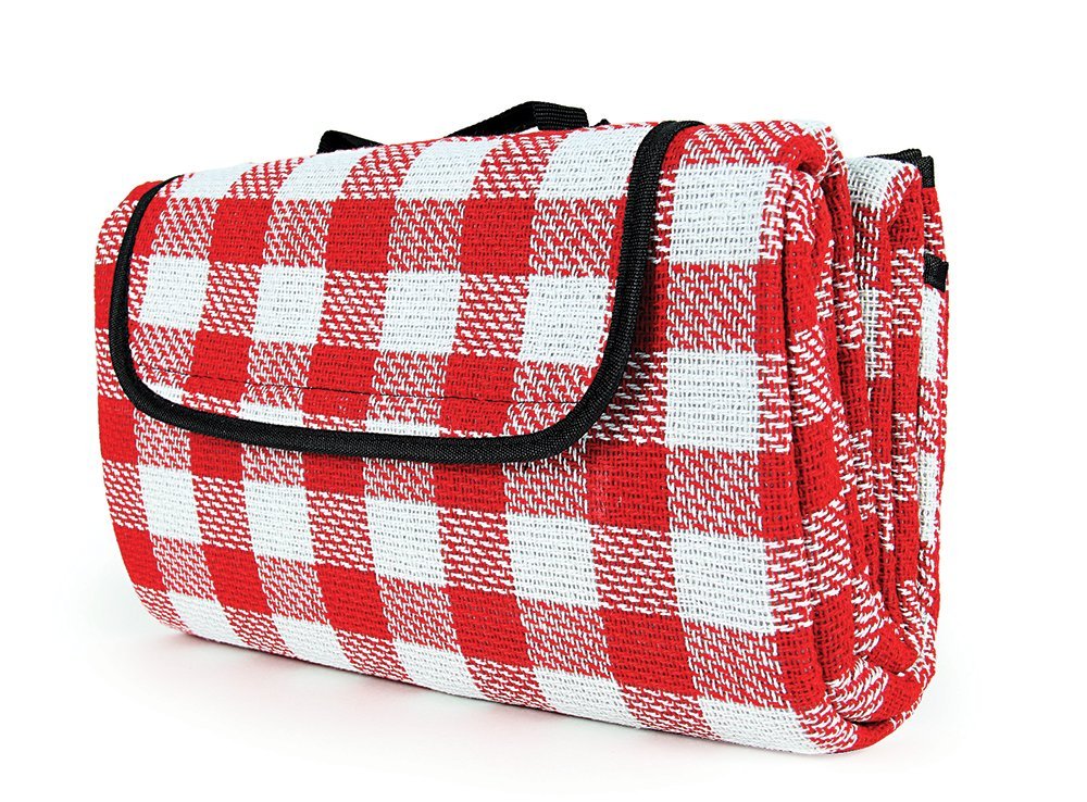 Picnic Blanket Camco 42801 (51" x 59", Red/White)