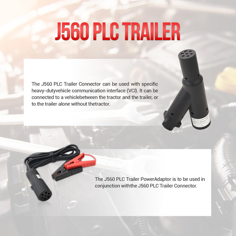 LAUNCH J560 PLC Connector 7+9 Pin HD Trailer, Compatible with LAUNCH X-431 Scan Tools