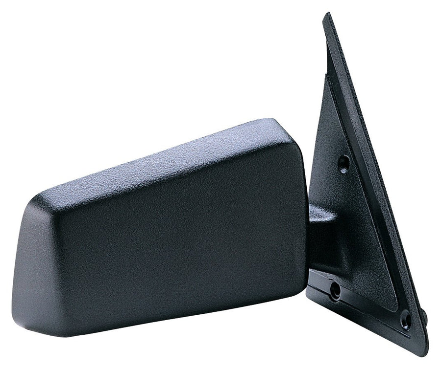 Mirror Passenger Side for Chevy S10 Blazer, S10 P-U, GMC S15 Jimmy, S15 P-U, Sonoma P-U, Olds. Bravada, Black, Non-Foldaway, Manual