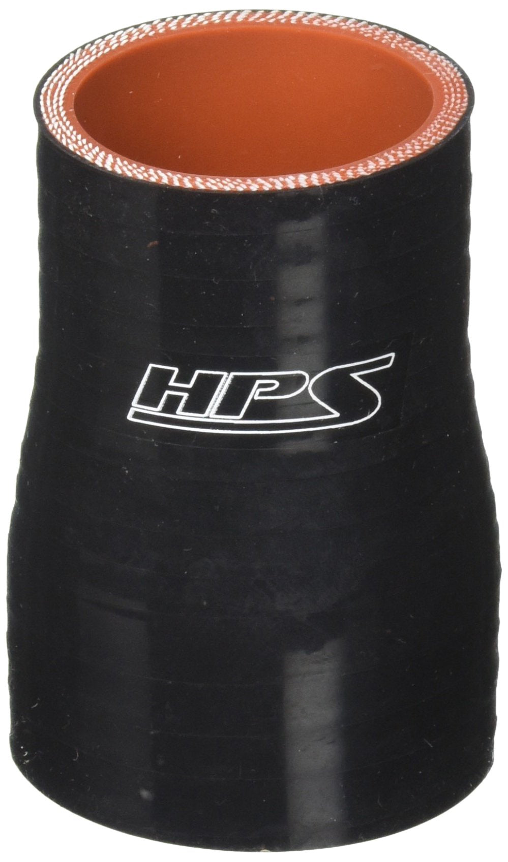 HPS Silicone HTSR-150-175-BLK High Temperature 4-ply Reinforced Reducer Coupler Hose, 100 PSI Maximum Pressure, 3" Length, 1-1/2" > 1-3/4" ID, Black