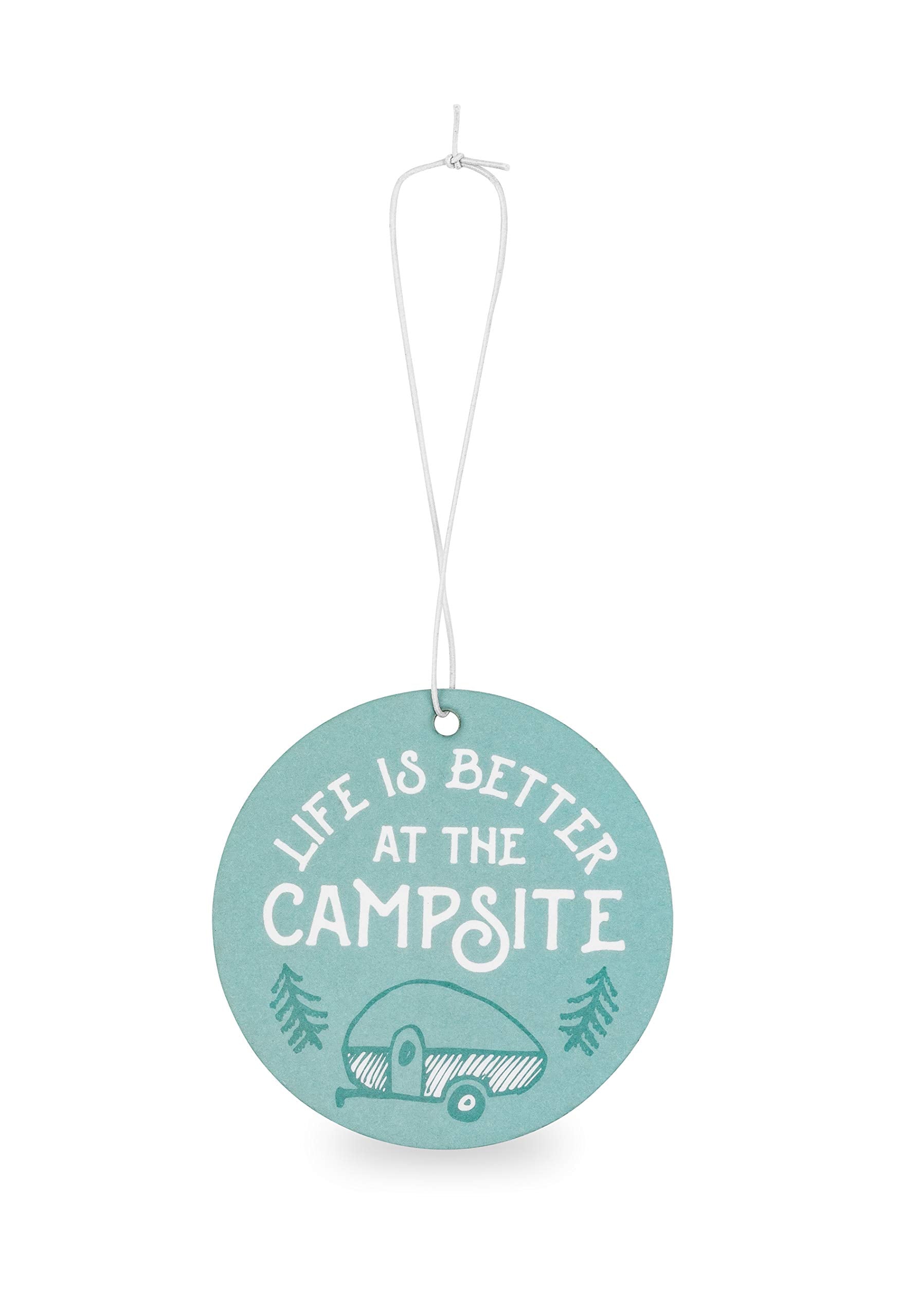 Camco Air Freshener Life is Better at The Campsite - Features Mountain Breeze Fragrance & Elastic Cord - Use as Car, RV, or Home Air Fresheners (53362)