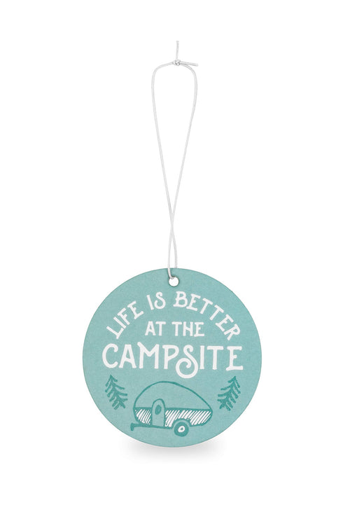 Camco Air Freshener Life is Better at The Campsite - Features Mountain Breeze Fragrance & Elastic Cord - Use as Car, RV, or Home Air Fresheners (53362)