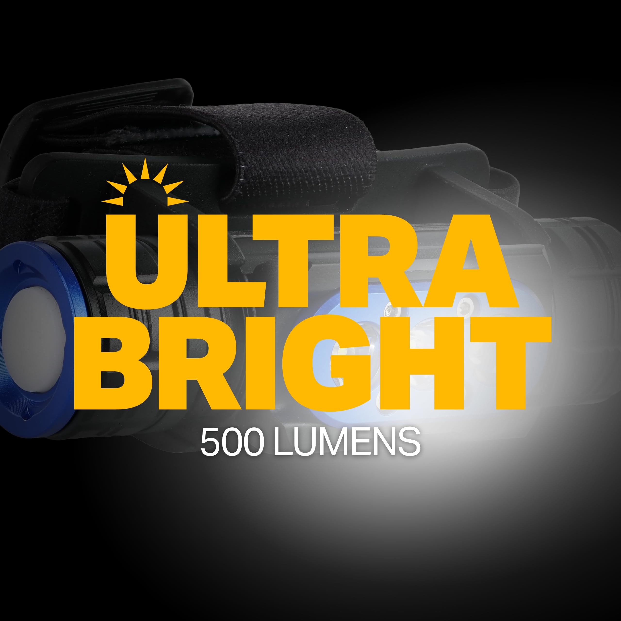 Pro Series LUXPRO XP780 Multi-Mode LED Headlamp - Rechargeable, Bright Headlamp - Removable Over-The-Head Strap