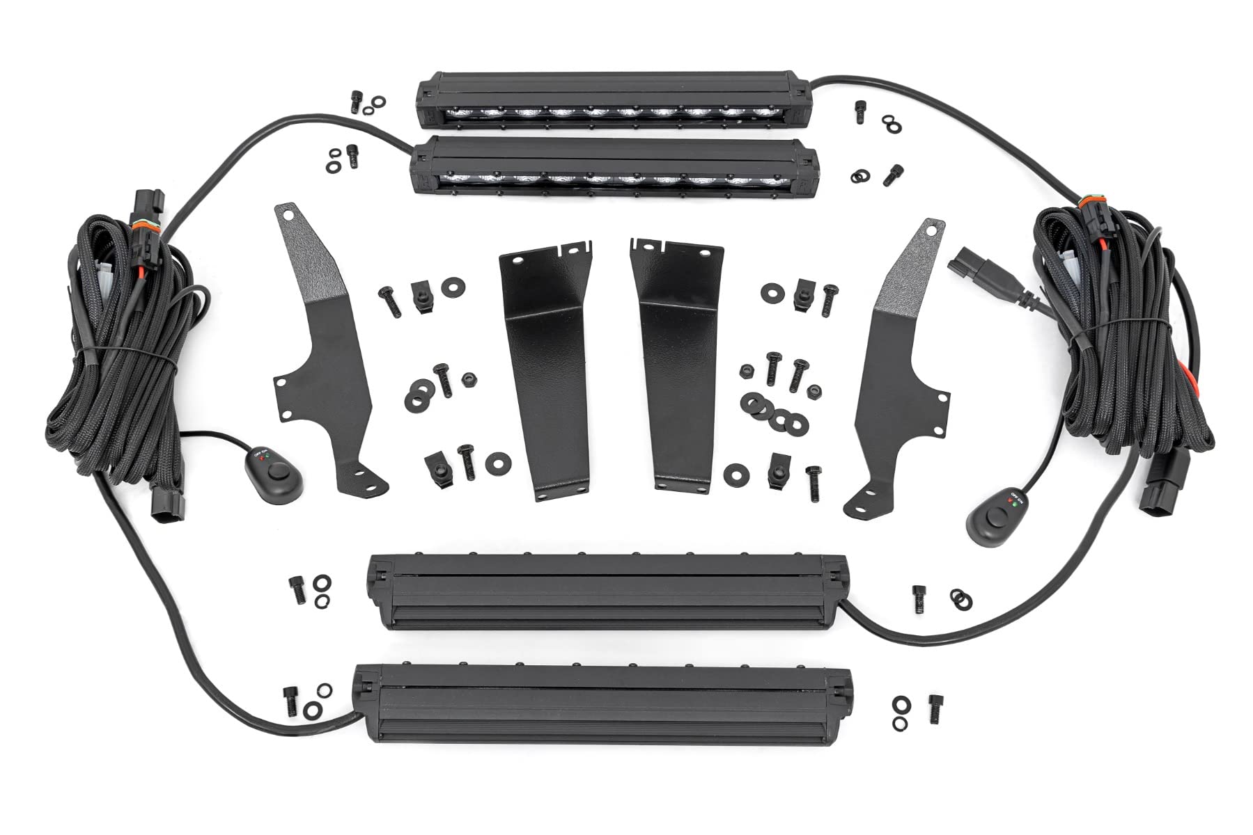 10" Rough Country Slimeline Grille Mount LED Kit for 20-21 Super Duty - 70898